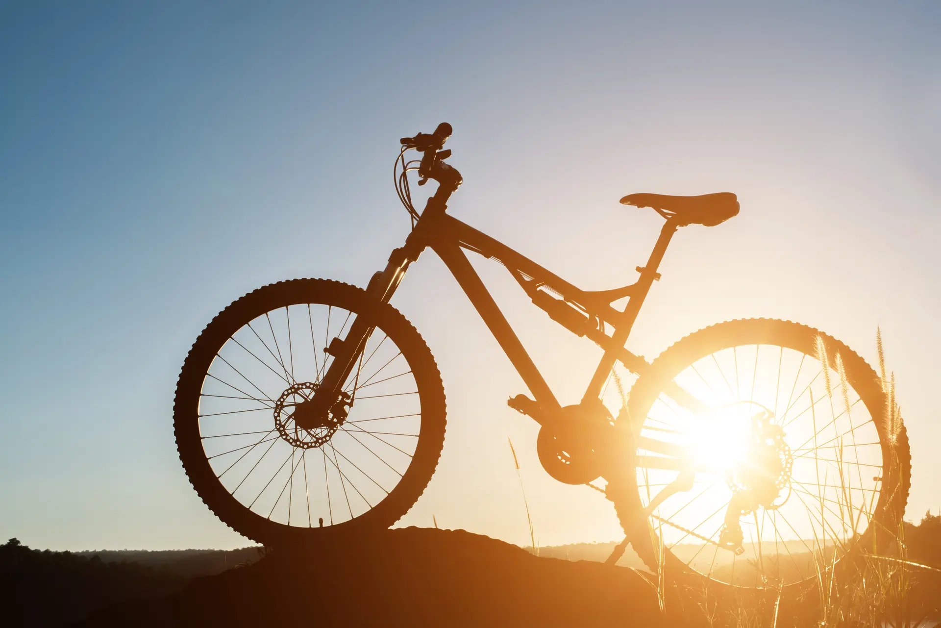 Cycliste et vélo en sécurité
